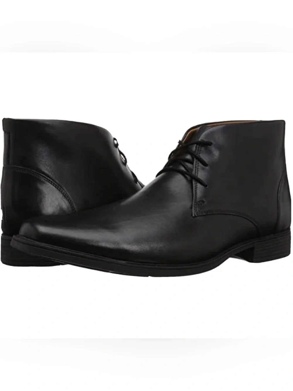 Clarks Men's Black Leather Tilden Top Boot Size 10